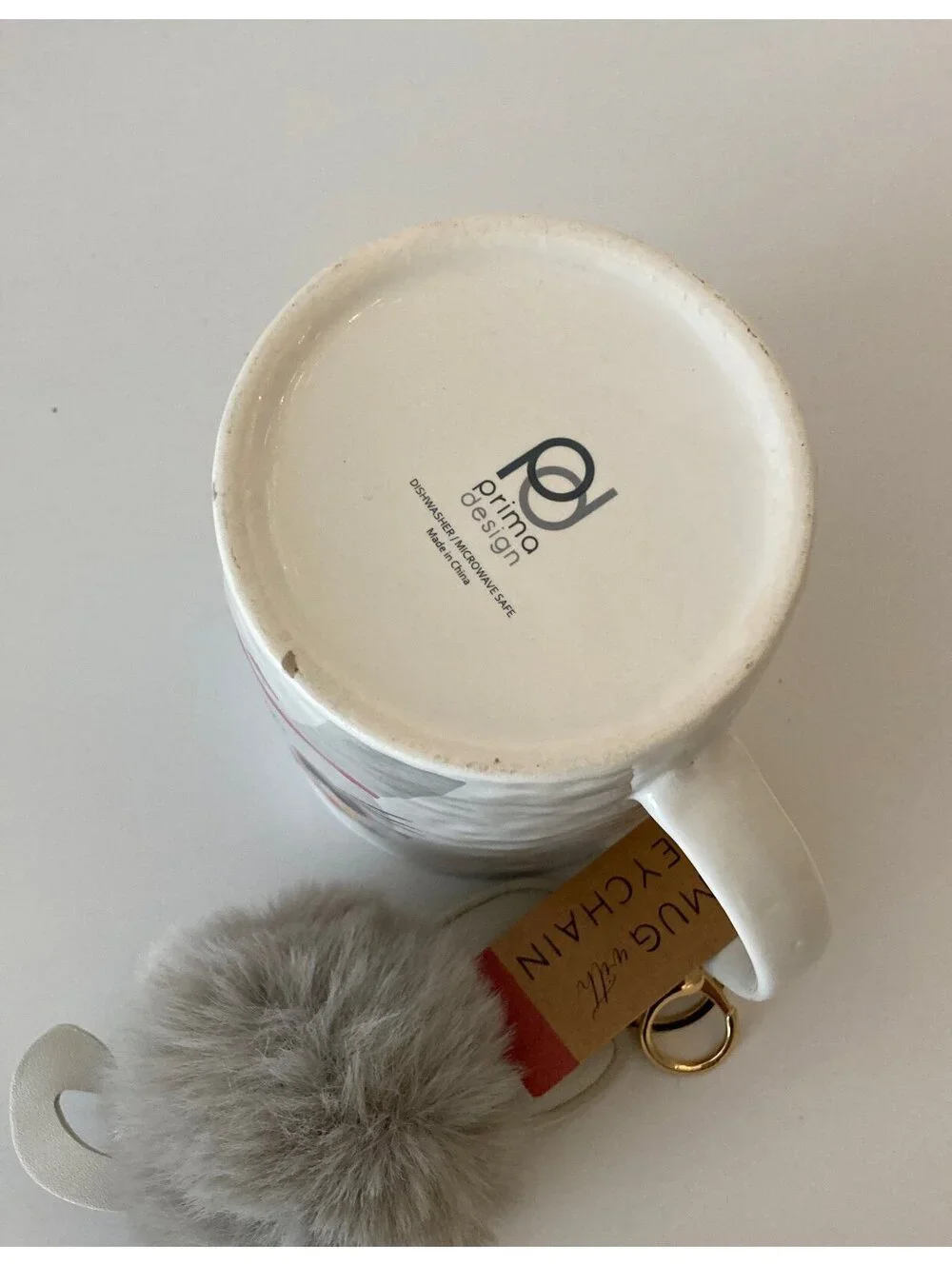 Cat mug with keychain nwt gift set